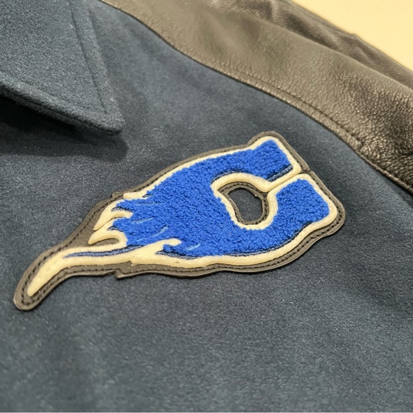 BNWT RRP 695$ COACH WOOL GOAT LEATHER VARSITY JACKET MENS SIZE M F24299 - Picture 5 of 13